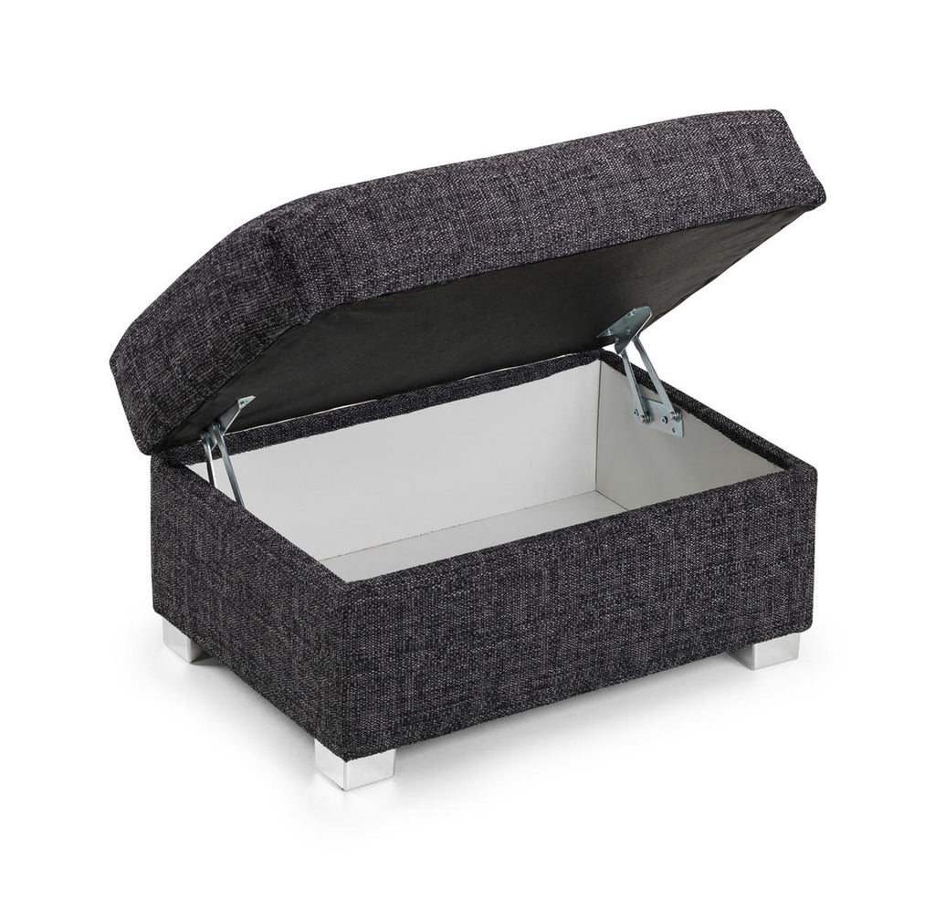 Wilcot Footstool Grey
