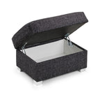 Wilcot Footstool Grey