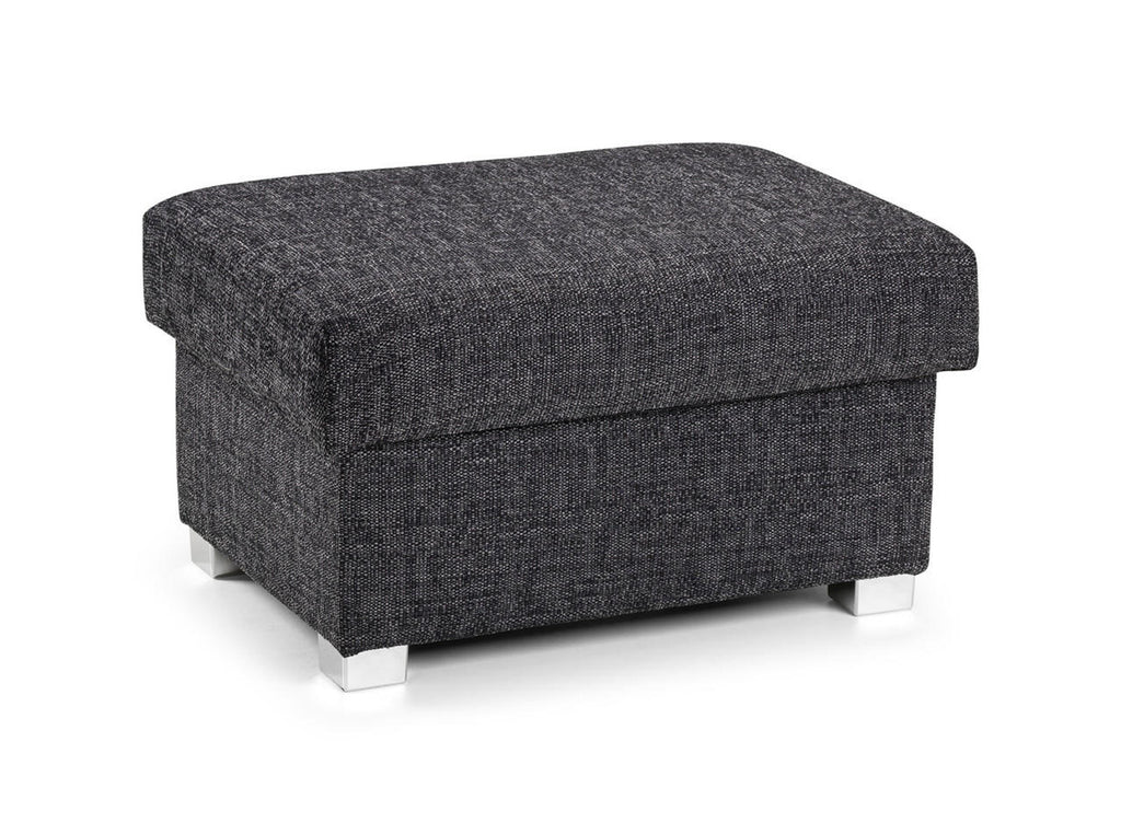 Wilcot Footstool Grey